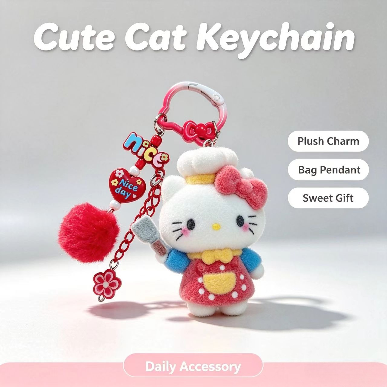 Kitchen Appliances Gift - Moda Sürü Halinde Kedi Anahtarlık Sevimli