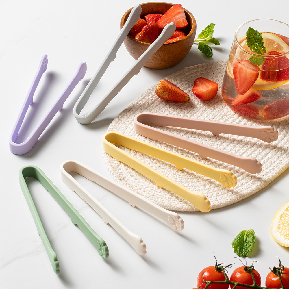 Kitchen Appliances Gift - Sevimli Kedi Patisi Silikon Yiyecek Maşası