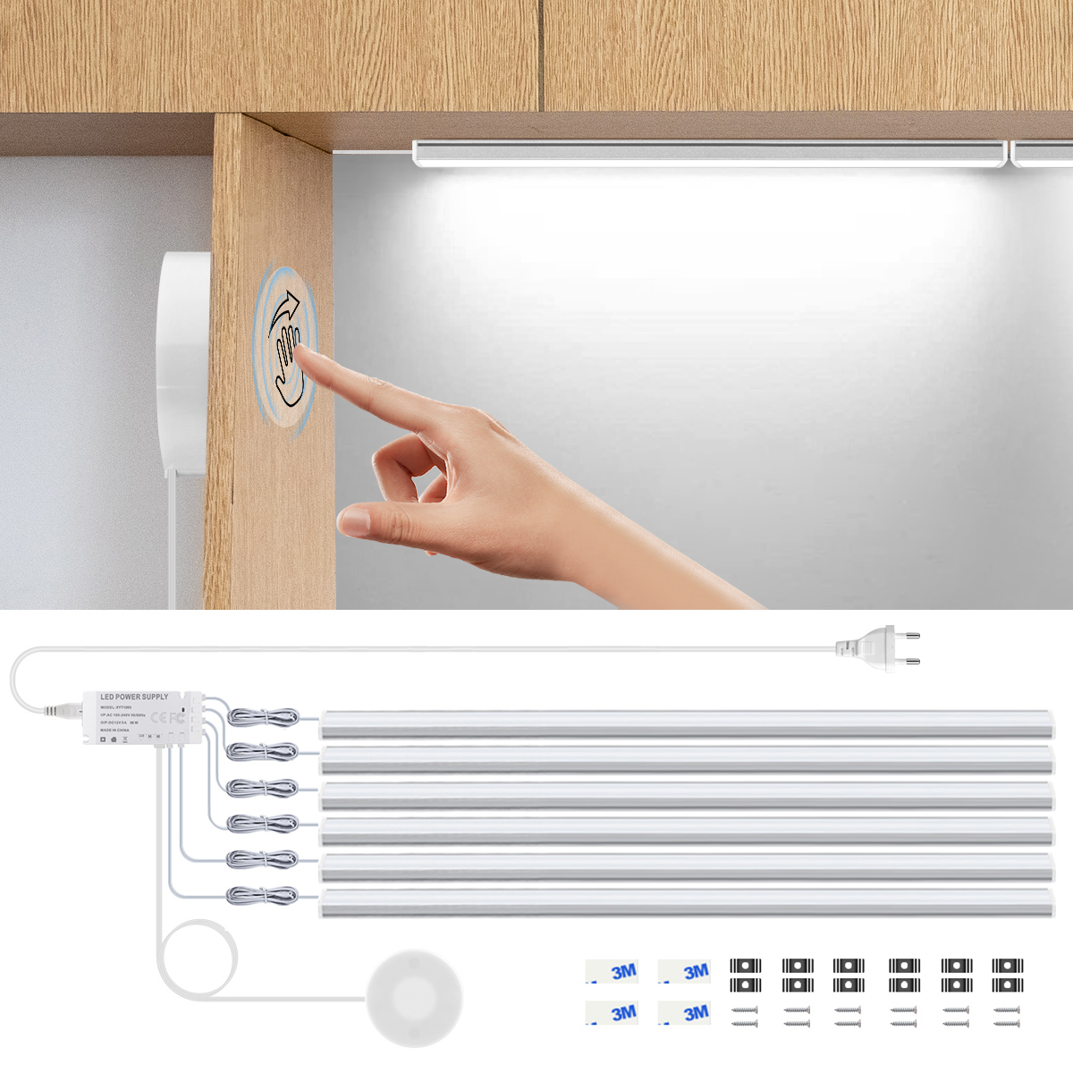 Kitchen Appliances Online - El Tarama Anahtarı Geçirilebilir Ahşap Dokunmatik